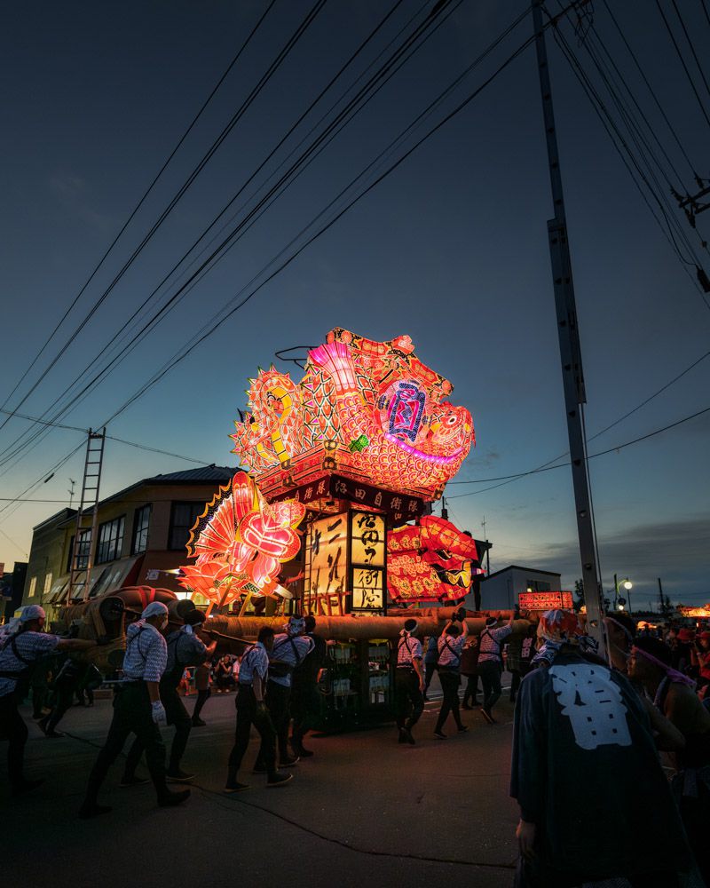 夜高あんどん祭りの写真